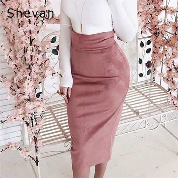 shevan midi high waist suede skirt winter elegant fashion slim bodycon back slit brown green pink pencil skirt women y200326, Black
shevan midi high waist suede skirt winter elegant fashion slim bodycon back slit brown green pink pencil skirt women y200326, Black