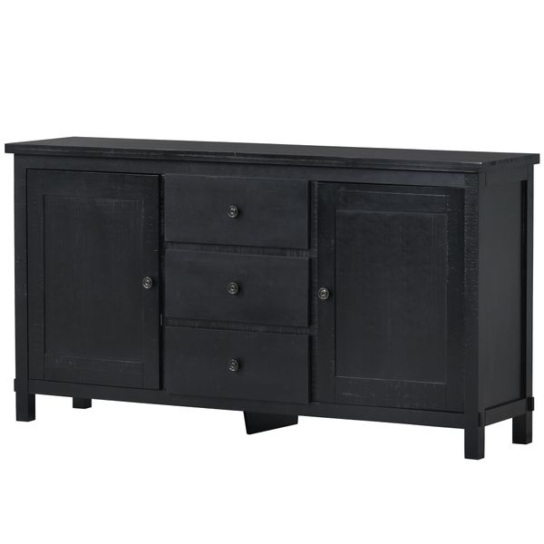 dining room furniture sideboard solid wood buffet cabinet with two cabinets and three drawers for living room
dining room furniture sideboard solid wood buffet cabinet with two cabinets and three drawers for living room