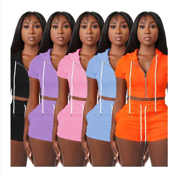 xs wholesale women outfits summer tracksuits short sleeve hooded jacket+shorts two piece sets solid jogger suits matching set 7244, Gray
xs wholesale women outfits summer tracksuits short sleeve hooded jacket+shorts two piece sets solid jogger suits matching set 7244, Gray