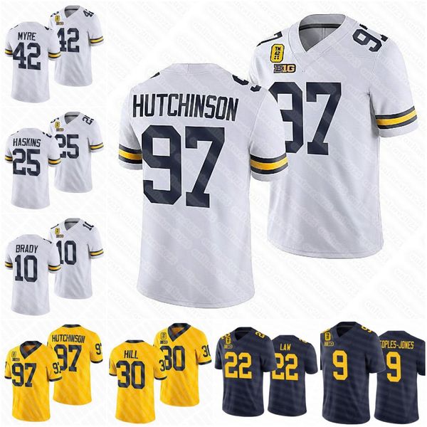 97 aidan hutchinson michigan 42 patch jersey wolverines hassan j.j. mccarthy tom brady josh ross nico collins ronnie bell daxton hill woodso, Black;red
97 aidan hutchinson michigan 42 patch jersey wolverines hassan j.j. mccarthy tom brady josh ross nico collins ronnie bell daxton hill woodso, Black;red
