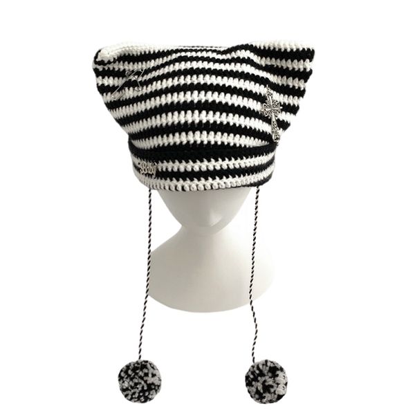 ruibbit girl punk headdress scarf stripe plush hooded christmas hat winter warm windproof earflap cap woman 220817, Blue;gray
ruibbit girl punk headdress scarf stripe plush hooded christmas hat winter warm windproof earflap cap woman 220817, Blue;gray