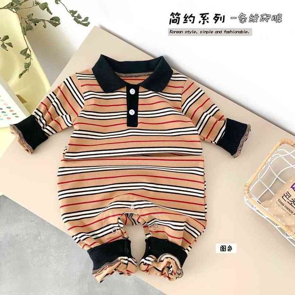 baby stripe jumpsuit spring and autumn newborn clothes foreign style polo collar spring and autumn clothes male and female baby ha clothes, Blue
baby stripe jumpsuit spring and autumn newborn clothes foreign style polo collar spring and autumn clothes male and female baby ha clothes, Blue