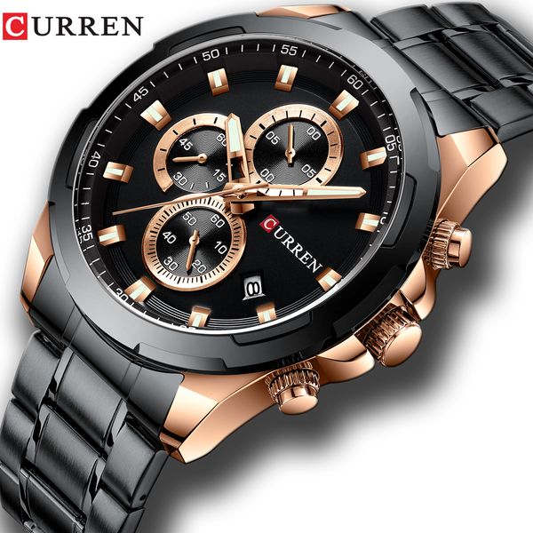 curren luxury brand stainless steel men watches fashion sport waterproof quartz watch mens auto date male clock
curren luxury brand stainless steel men watches fashion sport waterproof quartz watch mens auto date male clock