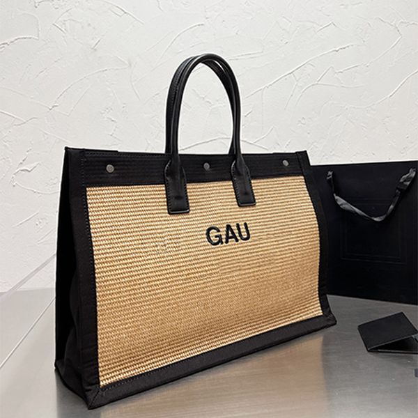 superior quality new shopping tote bags linen canvas large capacity bags letter riv gauch shoulder oversized bag portable beach straw design
superior quality new shopping tote bags linen canvas large capacity bags letter riv gauch shoulder oversized bag portable beach straw design
