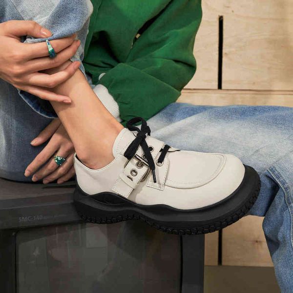 dress shoes women designer fashion platform small leather shoes casual lace up white loafers summer sandals 220319, Black
dress shoes women designer fashion platform small leather shoes casual lace up white loafers summer sandals 220319, Black