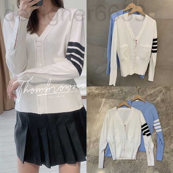women's sweaters designer tb cardigan women's sweater short small coat thin spring and summer white slim knit ice hemp z48l, White;black
women's sweaters designer tb cardigan women's sweater short small coat thin spring and summer white slim knit ice hemp z48l, White;black