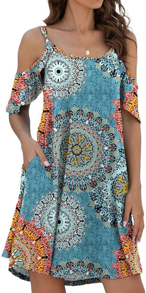 women's summer casual spaghetti strap sundress dress cold shoulder ruffle sleeves dresses with pocket d5r7#, Black;gray
women's summer casual spaghetti strap sundress dress cold shoulder ruffle sleeves dresses with pocket d5r7#, Black;gray