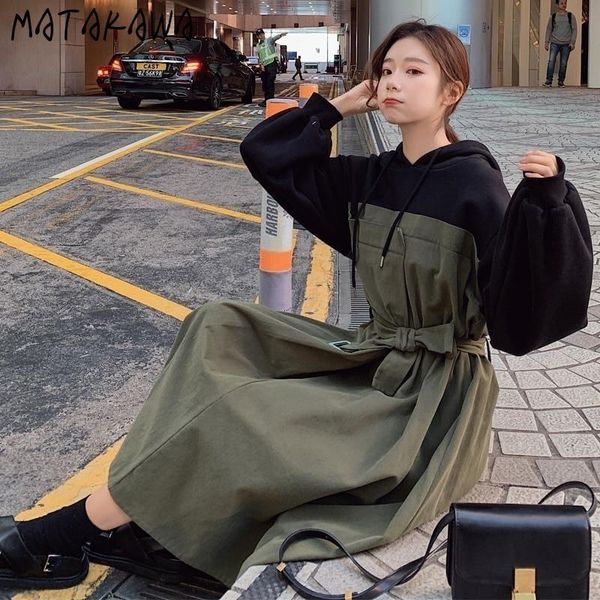 thick midlength sweatshirt femme robe spring fake twopiece vestido korean version loose plus size woman dress 210506, Black;gray
thick midlength sweatshirt femme robe spring fake twopiece vestido korean version loose plus size woman dress 210506, Black;gray