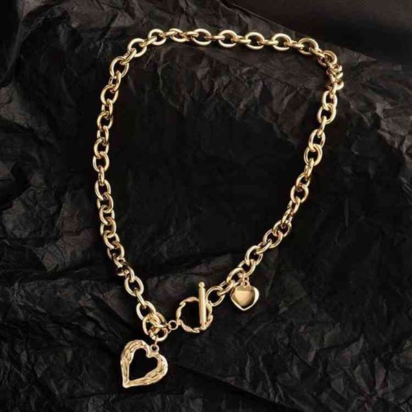 designer compare with the original cfrench style ins peach heart ot buckle double love personality necklace women's luxury fashion jewe, Silver
designer compare with the original cfrench style ins peach heart ot buckle double love personality necklace women's luxury fashion jewe, Silver