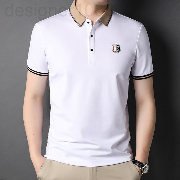 men's polos designer summer men's polo shirt mercerized cotton short sleeve t-shirt middle-aged and young people loose casual soli, White;black
men's polos designer summer men's polo shirt mercerized cotton short sleeve t-shirt middle-aged and young people loose casual soli, White;black
