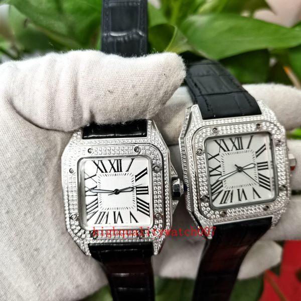 new version thin case watches men eta 2813 movement white dial full diamond leather strap bands automatic mens watch watches, Slivery;brown
new version thin case watches men eta 2813 movement white dial full diamond leather strap bands automatic mens watch watches, Slivery;brown