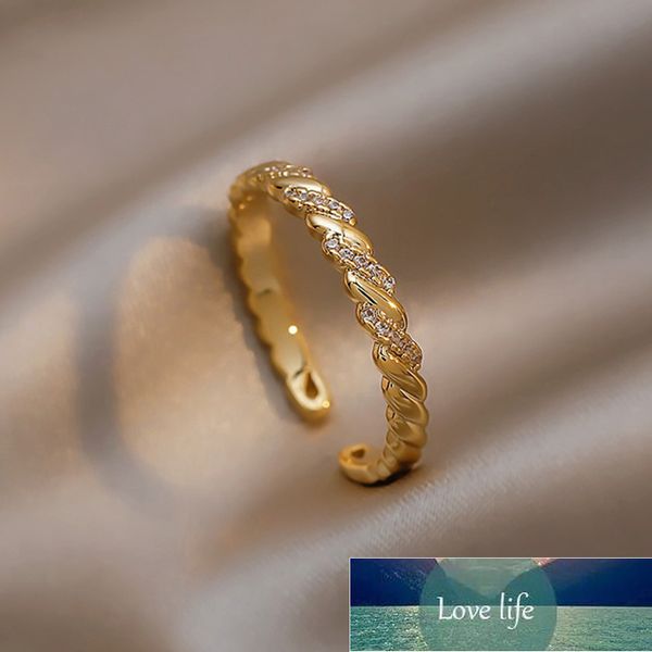 with side stones woven twisted opening ring female special-interest design fashion personality simple bracelet forefinger ring trendy rings, Silver
with side stones woven twisted opening ring female special-interest design fashion personality simple bracelet forefinger ring trendy rings, Silver