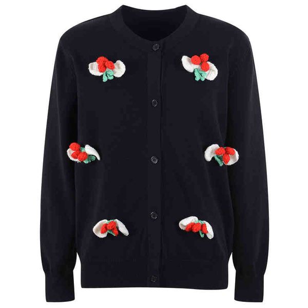 women's knits tees gentle temperament round neck sweater cardigan jacket clothing flowers autumn and winter korean fashion 733g, White
women's knits tees gentle temperament round neck sweater cardigan jacket clothing flowers autumn and winter korean fashion 733g, White