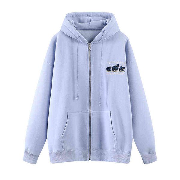 casual women embroidery hoodies loose drawstring pockets 2022 spring fashion ladies zipper up cardigan hooded female chic t220726, Black
casual women embroidery hoodies loose drawstring pockets 2022 spring fashion ladies zipper up cardigan hooded female chic t220726, Black