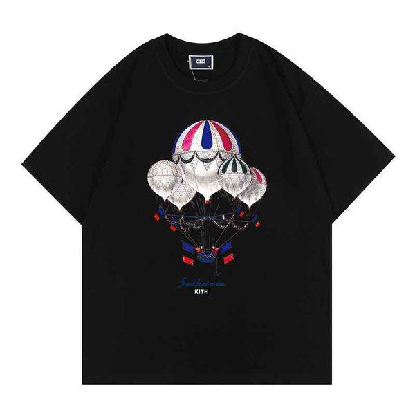 ins american fashion kith la vie en rose vintage tee air balloon t-shirt short sleeve, White;black
ins american fashion kith la vie en rose vintage tee air balloon t-shirt short sleeve, White;black