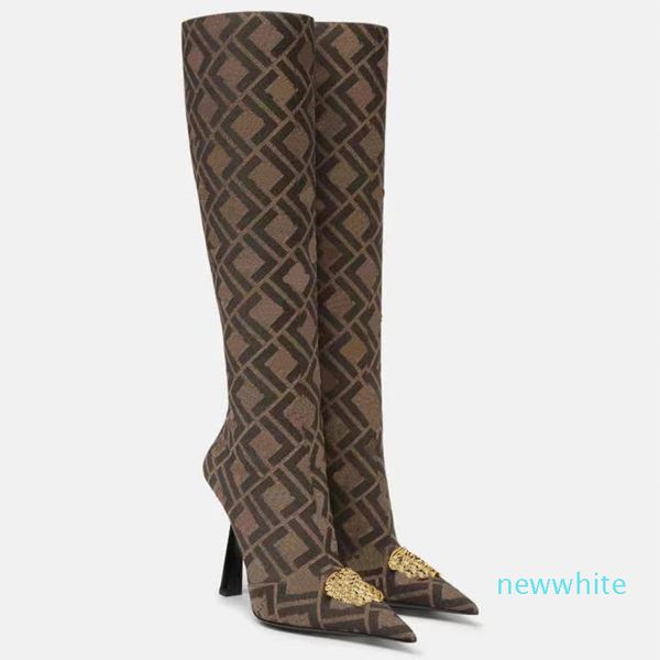 stiletto knee boots designer kim jones ff print series womens shoes classic elements medusa decorative buckle ankle bootie pointed toes 10cm, Black
stiletto knee boots designer kim jones ff print series womens shoes classic elements medusa decorative buckle ankle bootie pointed toes 10cm, Black