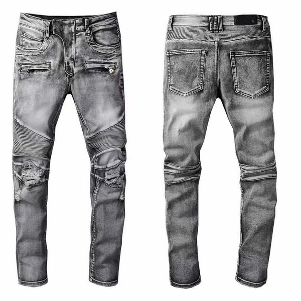new men's jeans designer men jeans hip-hop fashion zipper hole wash pants retro torn fold stitching mens design motorcycle riding cool, Blue
new men's jeans designer men jeans hip-hop fashion zipper hole wash pants retro torn fold stitching mens design motorcycle riding cool, Blue