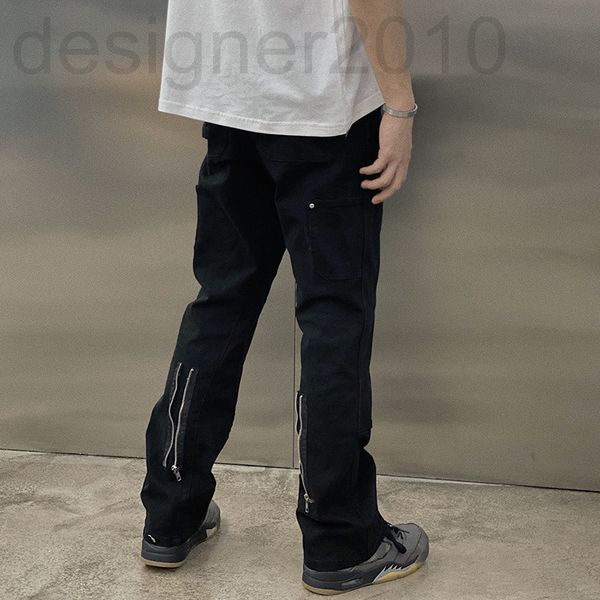 men's pants designer vujade kenijima's same vintage washed micro zipper versatile work clothes casual pants zp5c, Black
men's pants designer vujade kenijima's same vintage washed micro zipper versatile work clothes casual pants zp5c, Black