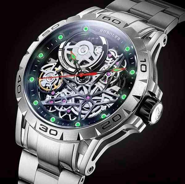 luxury mens mechanical watch design automatic hollow out noctilucent waterproof men original geneva es brand wristwatch, Slivery;brown
luxury mens mechanical watch design automatic hollow out noctilucent waterproof men original geneva es brand wristwatch, Slivery;brown