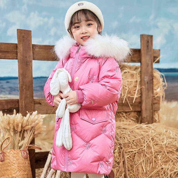 new winter real fur collar children down jackets for girls warm down jackets 3-8years outerwear kids clothing j220718, Blue;gray
new winter real fur collar children down jackets for girls warm down jackets 3-8years outerwear kids clothing j220718, Blue;gray