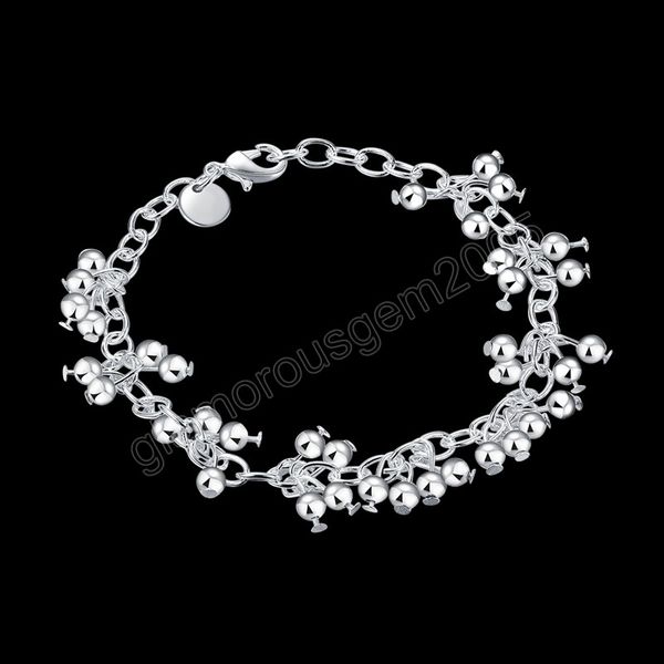 925 silver color bracelets charm wild grape beads chain for women men wedding party christmas gifts fashion jewelry, Golden;silver
925 silver color bracelets charm wild grape beads chain for women men wedding party christmas gifts fashion jewelry, Golden;silver