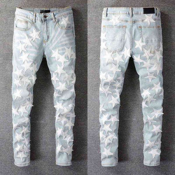 designer brand retro jeans for mens designers jean wash hole pant blossom elastic slim fit patch men high street motorcycle fashion trousers, Blue
designer brand retro jeans for mens designers jean wash hole pant blossom elastic slim fit patch men high street motorcycle fashion trousers, Blue