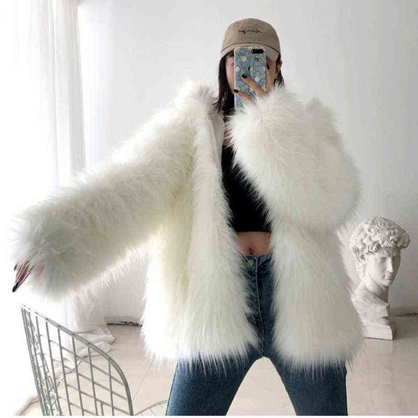 winter fur jacket female fashion weave fur parker jackets women toose warm hooded imitation fur overcoat woman t220812, Black 
winter fur jacket female fashion weave fur parker jackets women toose warm hooded imitation fur overcoat woman t220812, Black