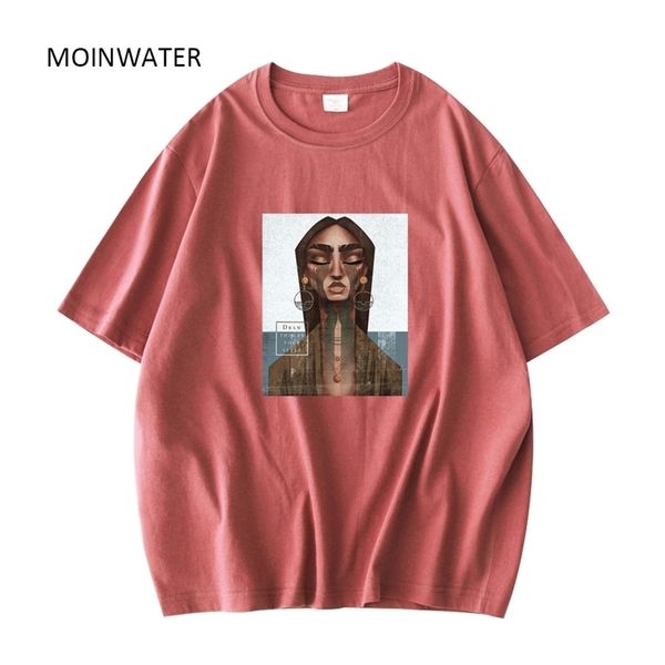 moinwater women fashion summer t shirt lady cotton print tees lady khaki blue short sleeve t-shirt mt21040 220509, White
moinwater women fashion summer t shirt lady cotton print tees lady khaki blue short sleeve t-shirt mt21040 220509, White
