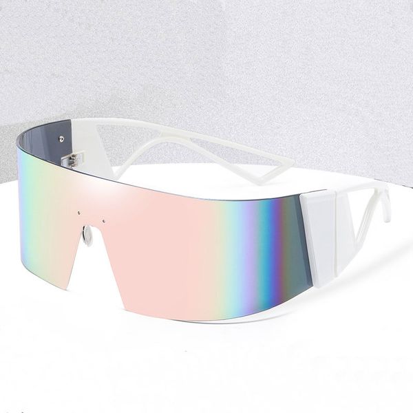 large-frame sunglasses womens european and american cool and colorful mens all-encompassing cycling sports one-piece oversized frameless gog, White;black
large-frame sunglasses womens european and american cool and colorful mens all-encompassing cycling sports one-piece oversized frameless gog, White;black