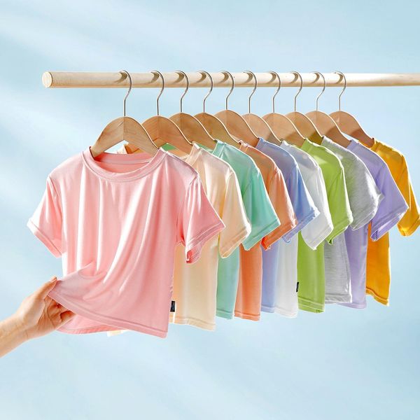 summer modal fibre t-shirt t shirt for boys girls cotton sleeves baby smooth t-shirts children clothing 4 6 8, Blue
summer modal fibre t-shirt t shirt for boys girls cotton sleeves baby smooth t-shirts children clothing 4 6 8, Blue