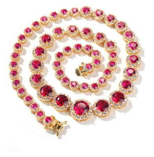 18k gold plated chains hip hop bracelet micro-inlaid diamond round pink one row necklace women's retro fashion sweater, Silver
18k gold plated chains hip hop bracelet micro-inlaid diamond round pink one row necklace women's retro fashion sweater, Silver