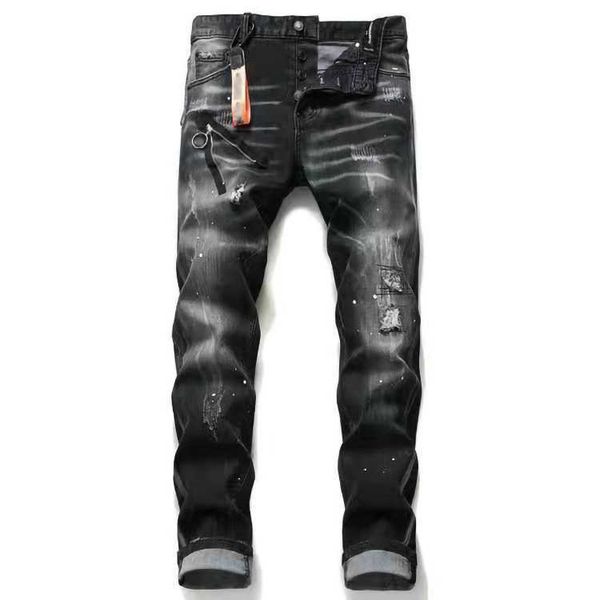 20ss men's jeans relaxed fitdesigner distressed ripped biker slim fit motorcycle bikers denim for men fashion mans black pants pour hom, Blue
20ss men's jeans relaxed fitdesigner distressed ripped biker slim fit motorcycle bikers denim for men fashion mans black pants pour hom, Blue