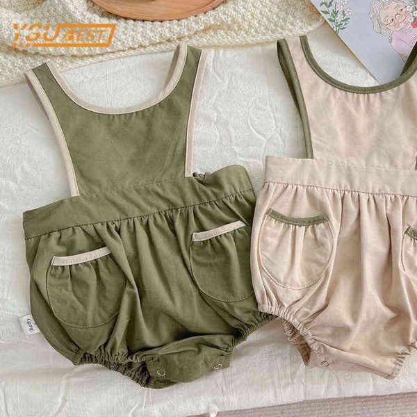 spring autumn newborn kids baby boys girls pure color rompers for baby boys girls cotton clothes fashion sleeveless jumpsuit g220510, Blue
spring autumn newborn kids baby boys girls pure color rompers for baby boys girls cotton clothes fashion sleeveless jumpsuit g220510, Blue