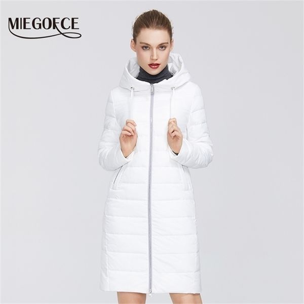 miegofce 2020 new spring women s cotton jacket windproof coat medium long with durable collar stylish women warm jacket parka lj201021, Black 
miegofce 2020 new spring women s cotton jacket windproof coat medium long with durable collar stylish women warm jacket parka lj201021, Black