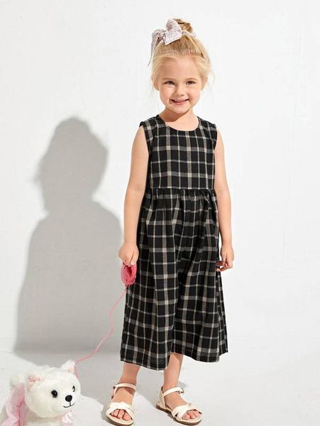 toddler girls plaid sleeveless culotte jumpsuit she, Blue
toddler girls plaid sleeveless culotte jumpsuit she, Blue