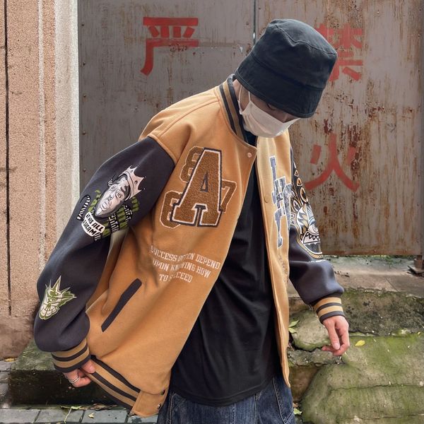 men's hoodies & sweatshirts designer american baseball suit women's fashion brand couple jacket 2022 new spring korean loose stude, Black
men's hoodies & sweatshirts designer american baseball suit women's fashion brand couple jacket 2022 new spring korean loose stude, Black