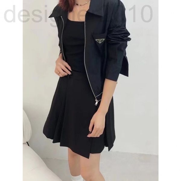 women's polos designer chaopai 22 early spring new women's clothing niche design triangle ribbon zipper short shirt 8yj6, White
women's polos designer chaopai 22 early spring new women's clothing niche design triangle ribbon zipper short shirt 8yj6, White