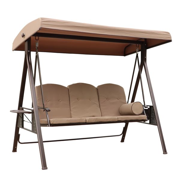 garden sets 3 seat outdoor patio porch swing chair adjustable with corten steel frame
garden sets 3 seat outdoor patio porch swing chair adjustable with corten steel frame