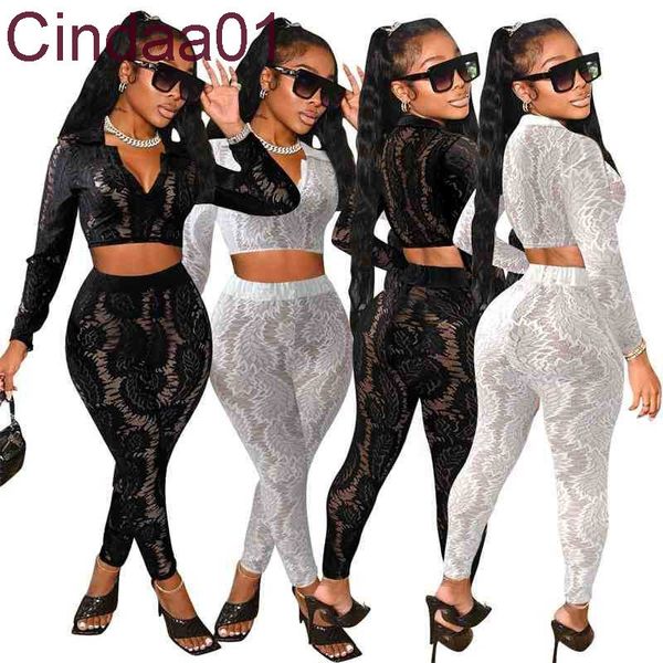 women long pants suit black white lace 2 pcs set classic v-neck criop and legging matching autumn sweatsuit
women long pants suit black white lace 2 pcs set classic v-neck criop and legging matching autumn sweatsuit