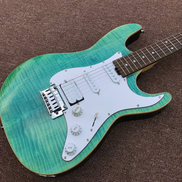 custom shop electric guitar green color tiger flame maple gitaar alder body rosewood fingerboard guitarr
custom shop electric guitar green color tiger flame maple gitaar alder body rosewood fingerboard guitarr