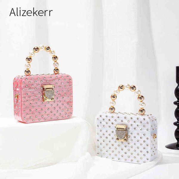 evening bag shiny crystal acrylic box clutch bag wedding women new pearl handle rhinestone purse and handbag boutique shoulder 220622
evening bag shiny crystal acrylic box clutch bag wedding women new pearl handle rhinestone purse and handbag boutique shoulder 220622
