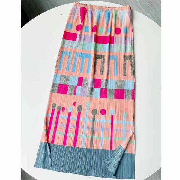 skirts miyake pleated skirt baibaihe printing art geometric color contrast design slit slim high waist summer, Black
skirts miyake pleated skirt baibaihe printing art geometric color contrast design slit slim high waist summer, Black