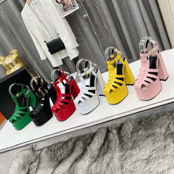 designer high heels white thick heel sandals europe and the united states new 15cm super high heel summer single shoes women's leather, Black
designer high heels white thick heel sandals europe and the united states new 15cm super high heel summer single shoes women's leather, Black