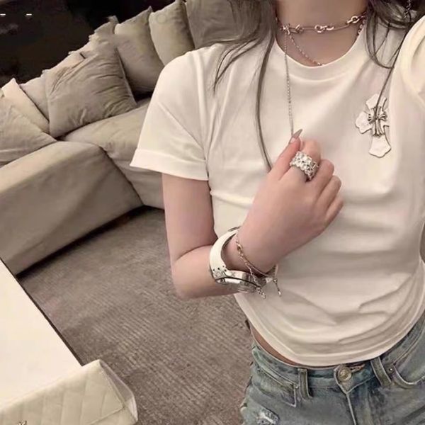 women's t-shirt designer ch22ss spring and summer new short sleeve white slim round neck temperament t-shirt jacket fashion casual styl
women's t-shirt designer ch22ss spring and summer new short sleeve white slim round neck temperament t-shirt jacket fashion casual styl