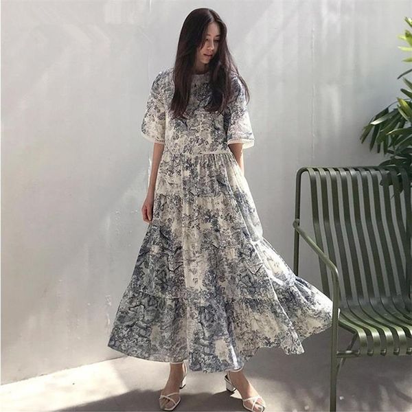 women dresses 2019 summer o-neck long dress print short sleeve cake style vestidos loose hollow out robe dresses xl-4xl256e, Black
women dresses 2019 summer o-neck long dress print short sleeve cake style vestidos loose hollow out robe dresses xl-4xl256e, Black