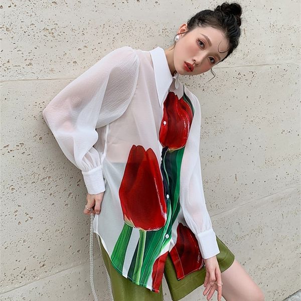 cheerart mesh white button up see through shirt oil painting lantern sleeve floral transparent shirt high fashion fall 220516
cheerart mesh white button up see through shirt oil painting lantern sleeve floral transparent shirt high fashion fall 220516