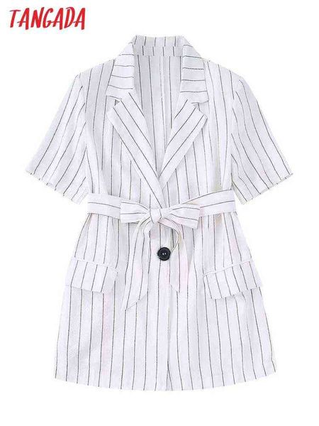 suit tangada women striped blazer jacket vintage notched collar short sleeve fa, White;black
suit tangada women striped blazer jacket vintage notched collar short sleeve fa, White;black