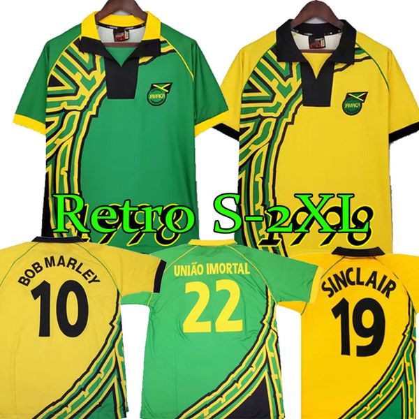 1998 jamaica home away shirt retro soccer jerseys reggae boyz gardner sinclair brown dawes simpson 98 powell gayle williams boyd classic foo, Black;yellow
1998 jamaica home away shirt retro soccer jerseys reggae boyz gardner sinclair brown dawes simpson 98 powell gayle williams boyd classic foo, Black;yellow