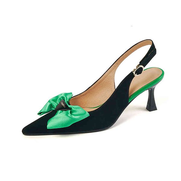 sandals summer women's shoes pointed stiletto high heels bowknot wrap back with color matching buckle fashion sandals 2cxl, Black
sandals summer women's shoes pointed stiletto high heels bowknot wrap back with color matching buckle fashion sandals 2cxl, Black