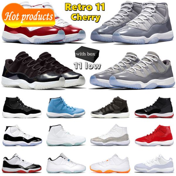 with box 11 11s basketball shoes men women cherry 72- low cool grey 25th anniversary bred pantone pure violet mens trainers sport sneakers, Black
with box 11 11s basketball shoes men women cherry 72- low cool grey 25th anniversary bred pantone pure violet mens trainers sport sneakers, Black